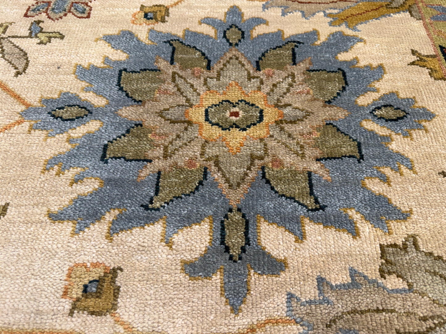 8’x9’10” Hand-Knotted Wool IndoMahal Area Rug