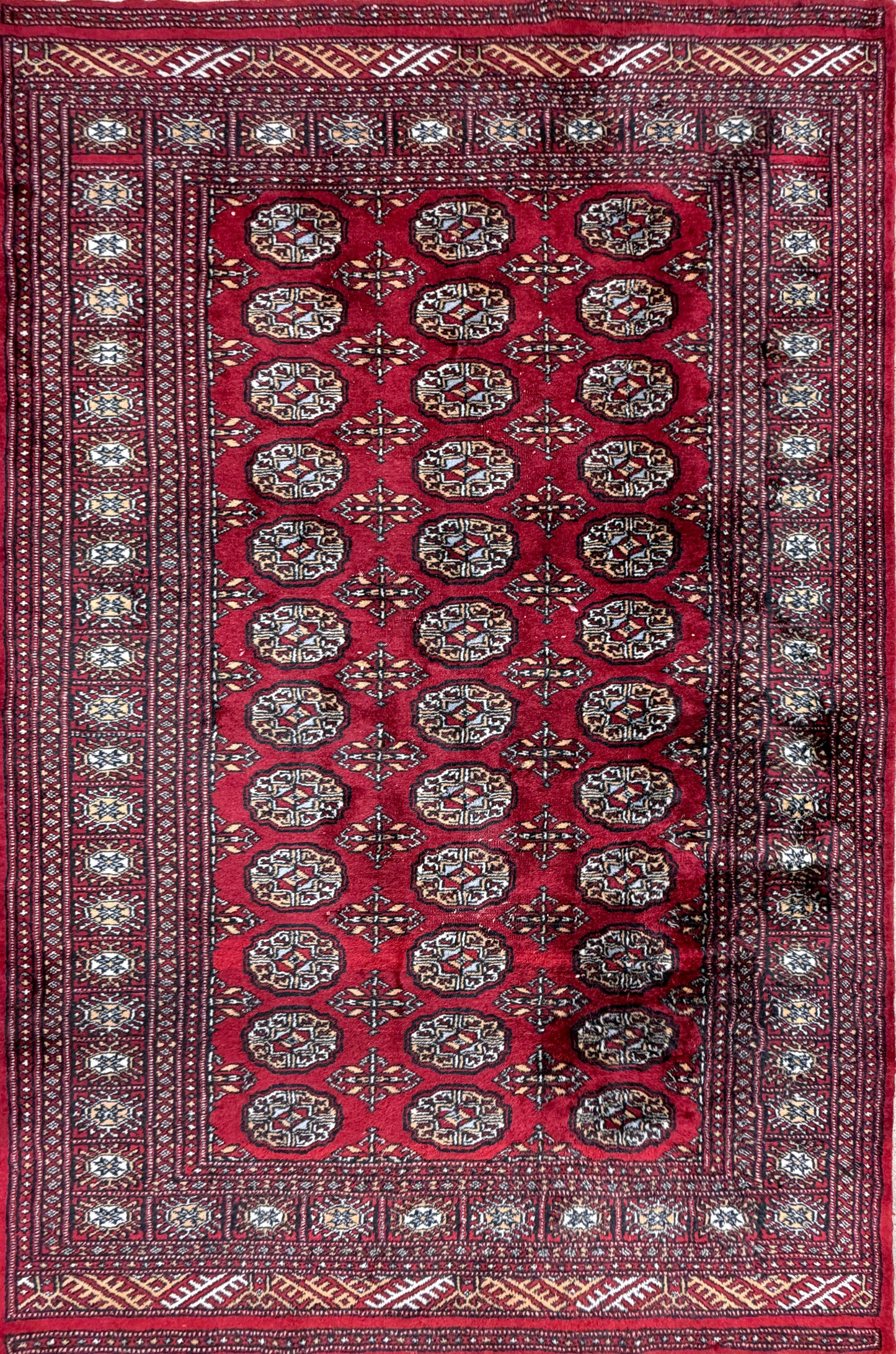 Hand-Knotted Bokhara Rug - 4’2”x6’3”