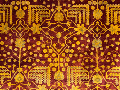 8’1”x9’10” Hand-Knotted Wool Tibetian Area Rug