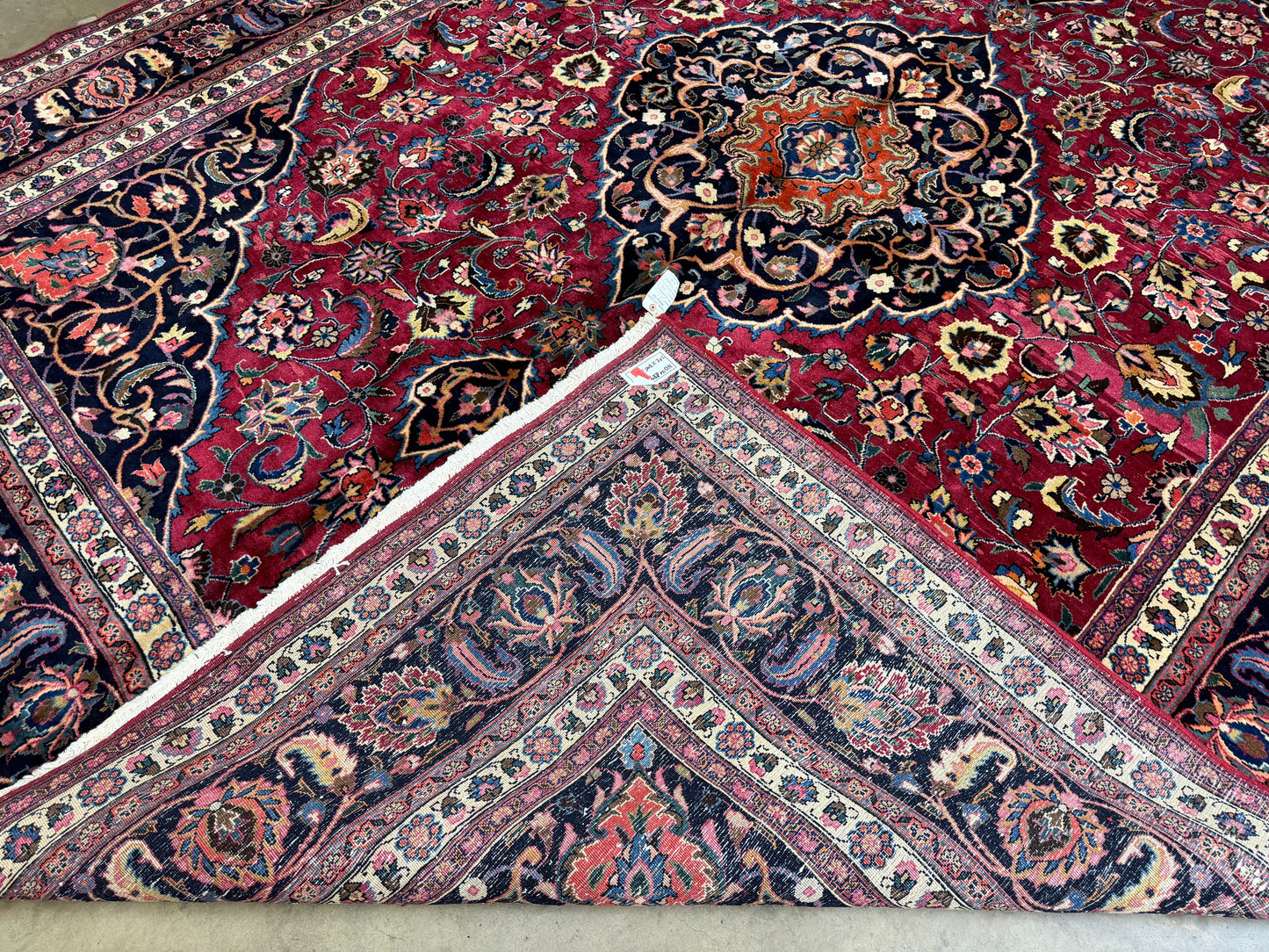 Hand-Knotted Persian Mashad Rug - 10’1”x12’10”