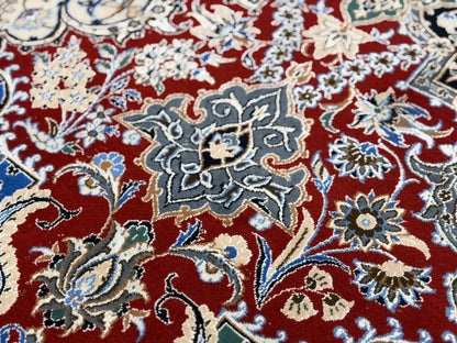 Hand-Knotted Persian Isfahan Rug - 6’8”x10’