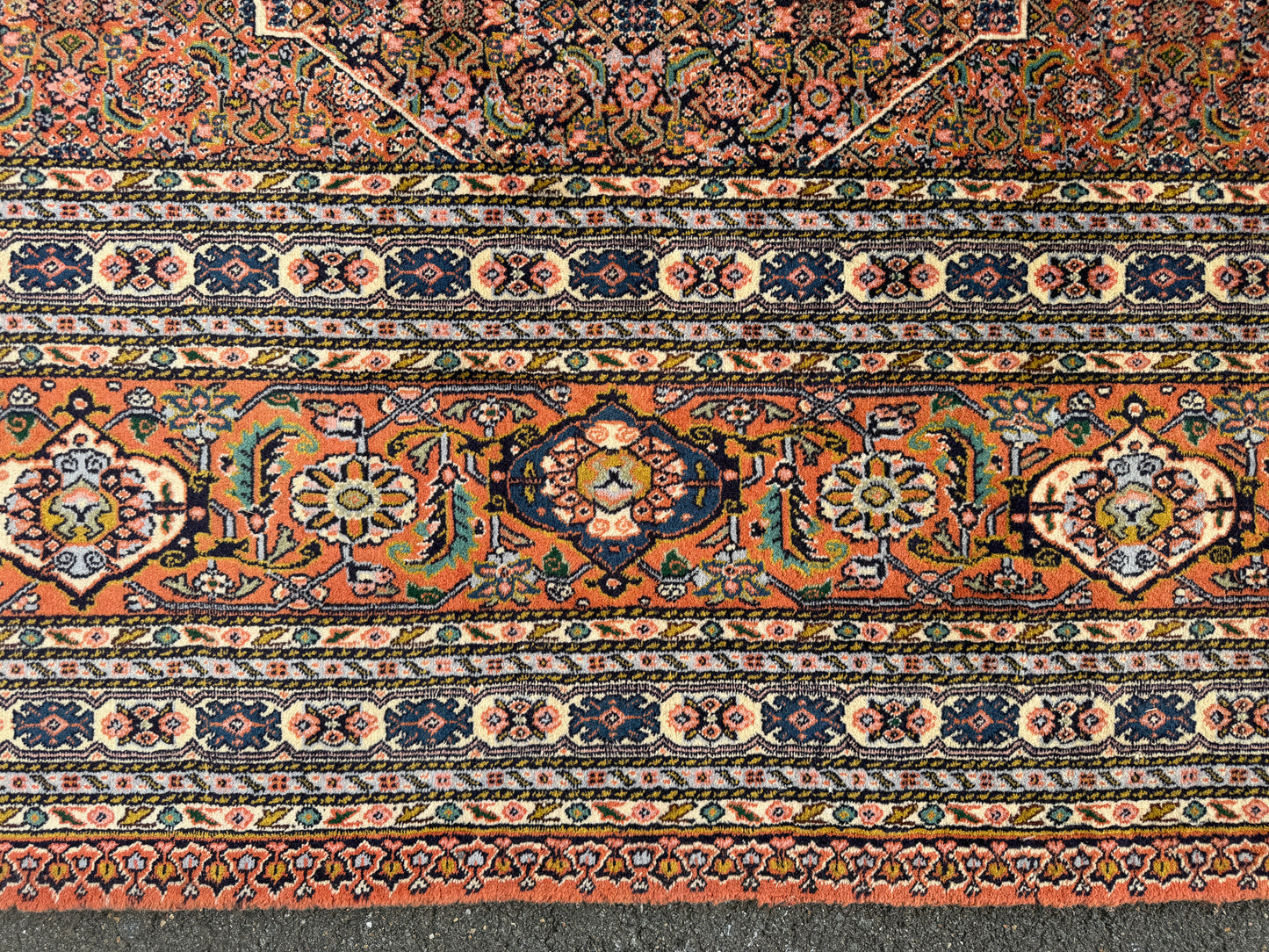 11’9”x15’9” Hand-Knotted Fine Wool Persian Sarab Area Rug