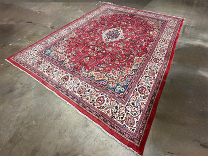 Hand-Knotted Persian Sarouk Rug - 10’8”x14’6”