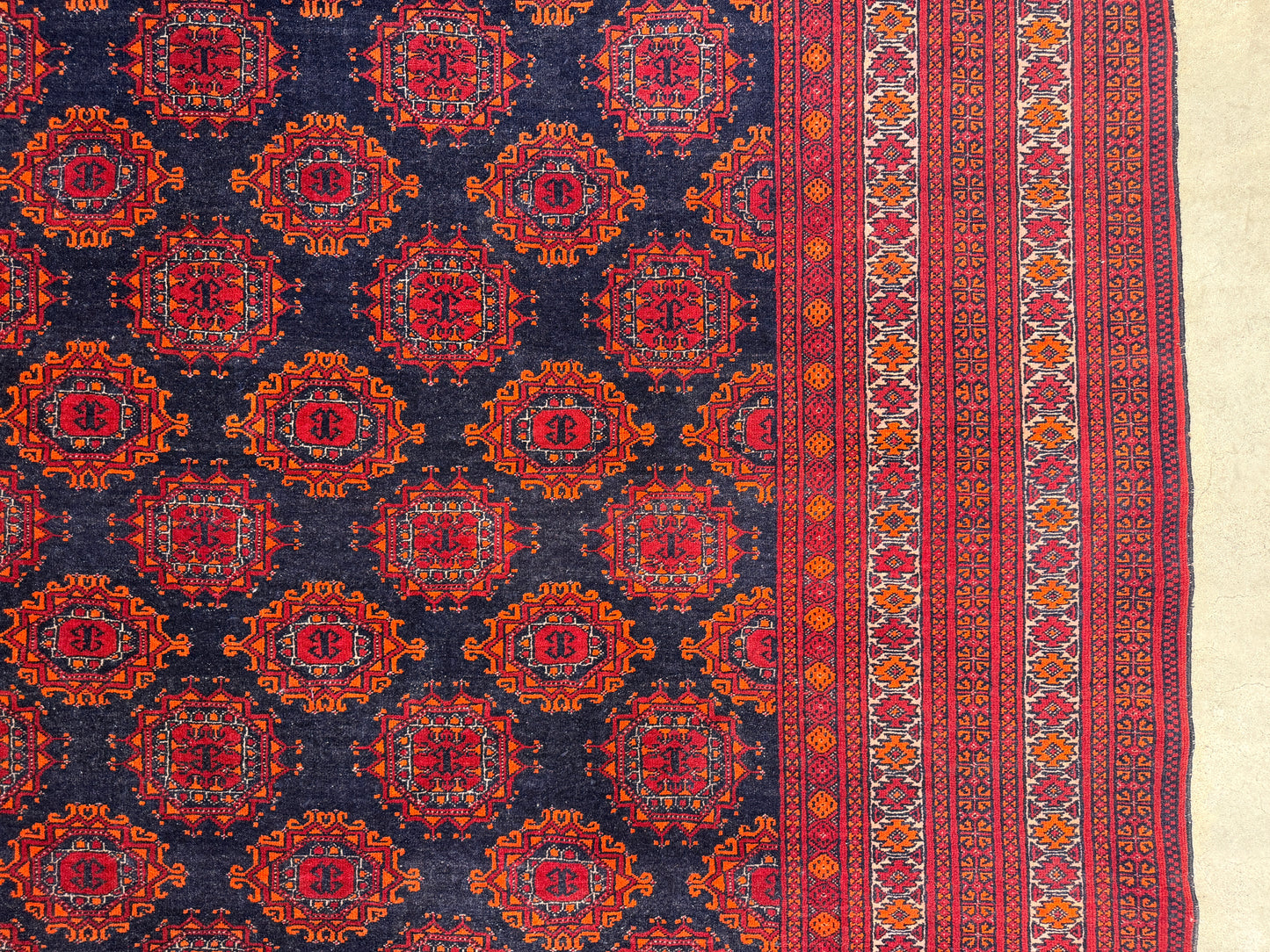 6’5”x9’10” Hand-Knotted Wool Bokhara Oriental Area Rug