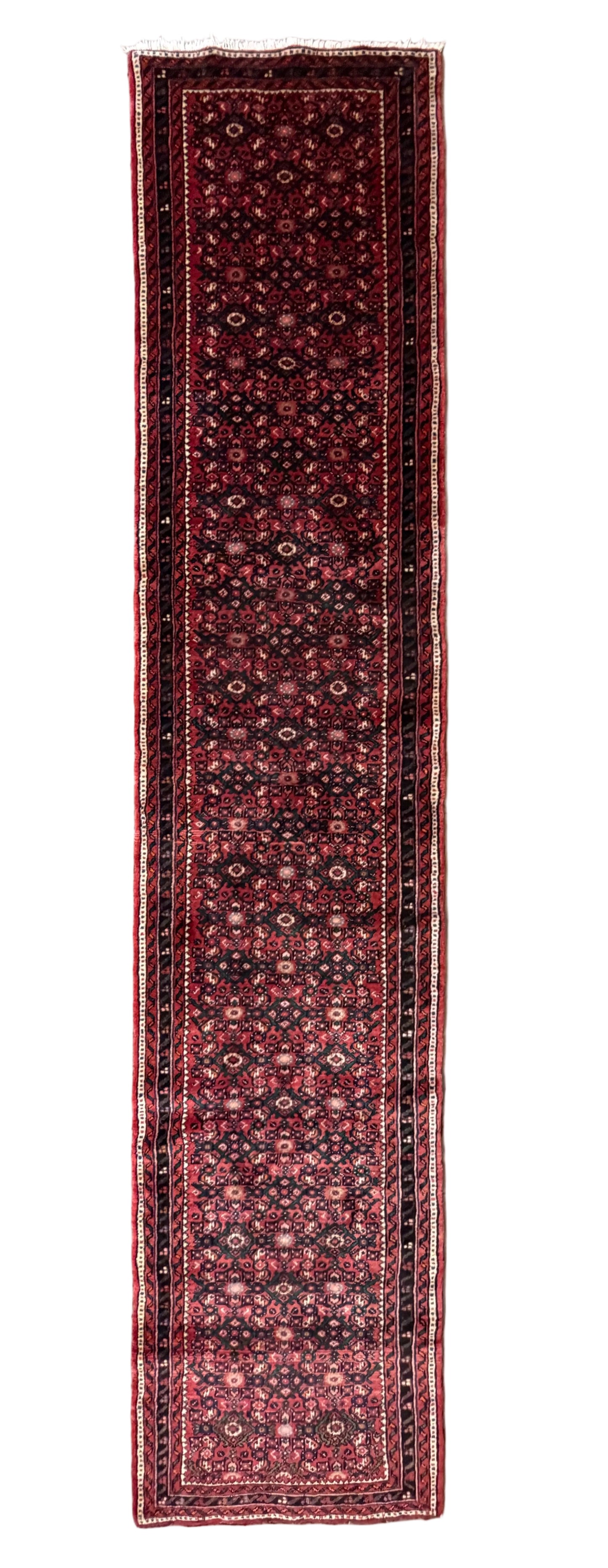 Hand-Knotted Hosseinabad Runner - 2’9”x13’