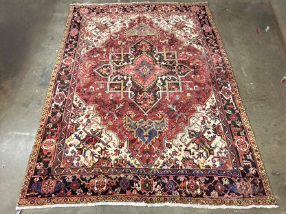 Hand-Knotted Persian Heriz Rug - 8’3”x10’6”