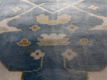 7’10”x10’ Hand-Knotted Wool Oushak Area Rug