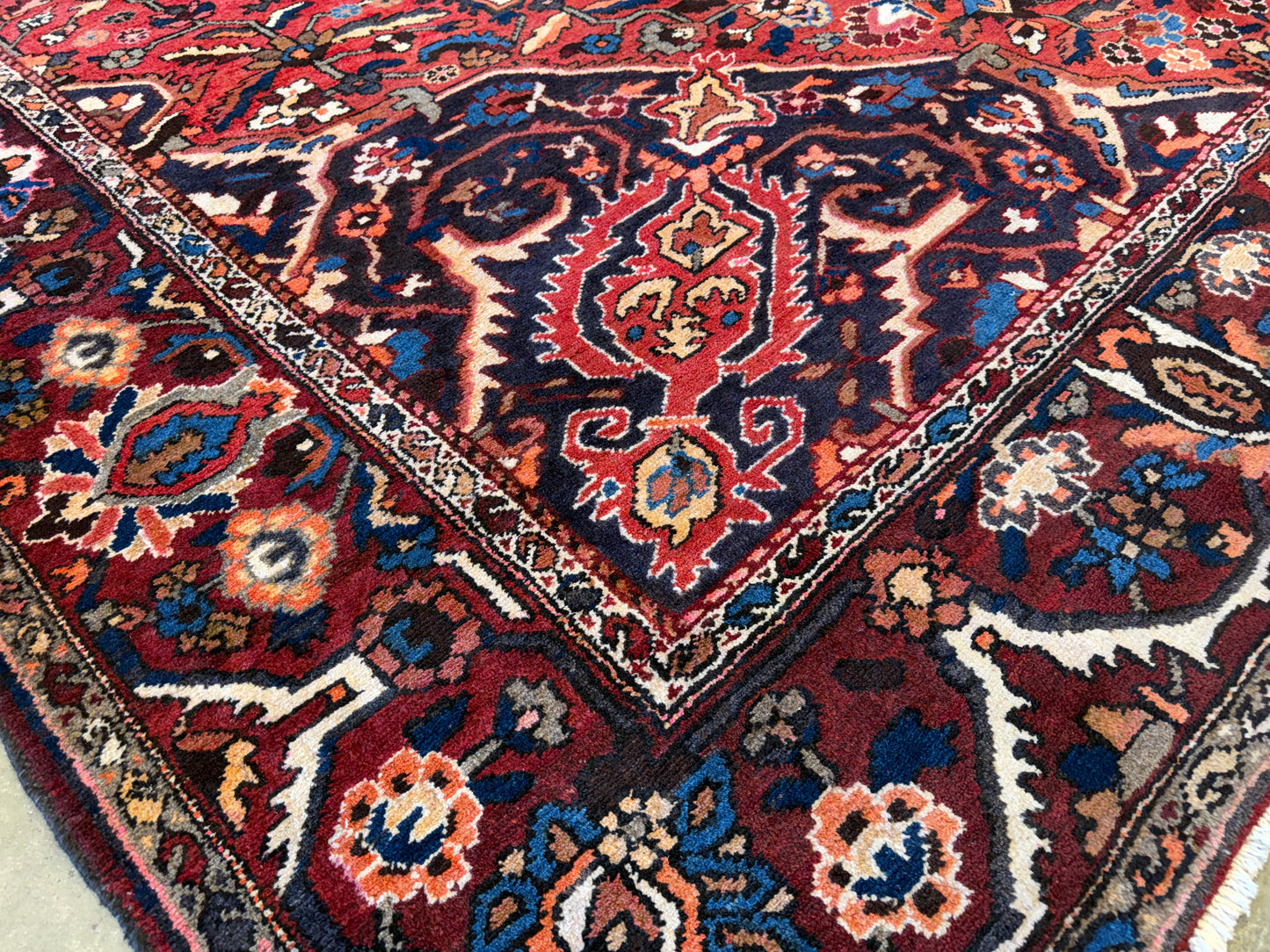 Hand-Knotted Persian Bakhtiari Rug - 11’4”x12’7”