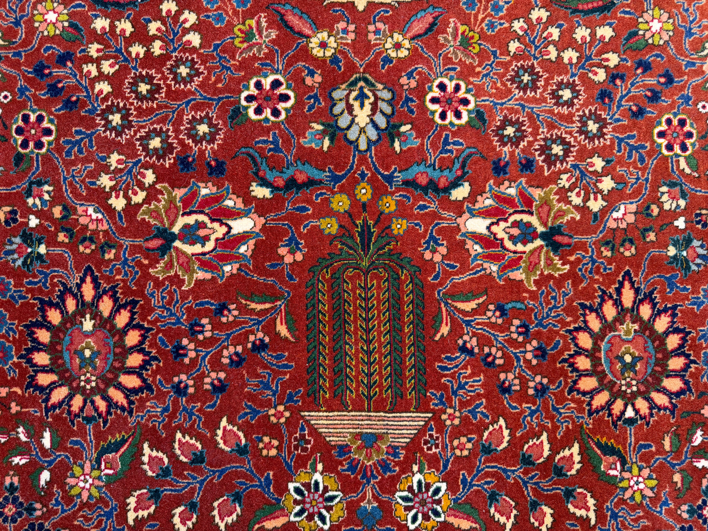 Hand-Knotted Persian Tabriz Rug - 9’10”x13’5”