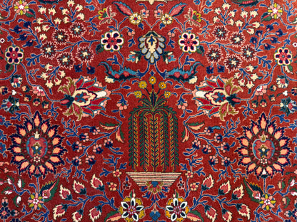 Hand-Knotted Persian Tabriz Rug - 9’10”x13’5”