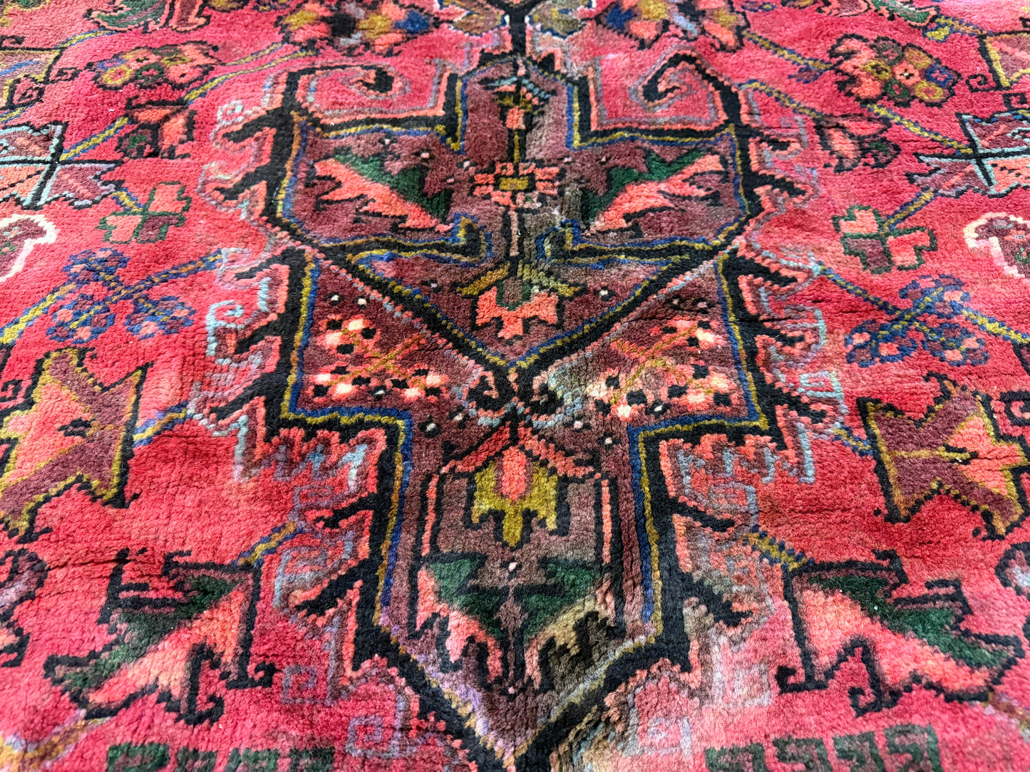Hand-Knotted Persian Heriz Rug - 10’1”x12’7”