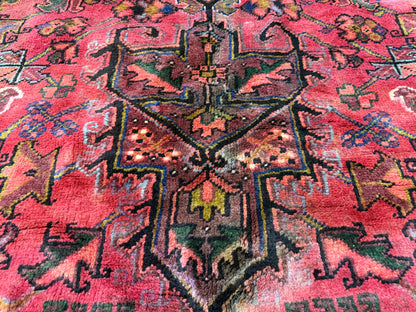 Hand-Knotted Persian Heriz Rug - 10’1”x12’7”