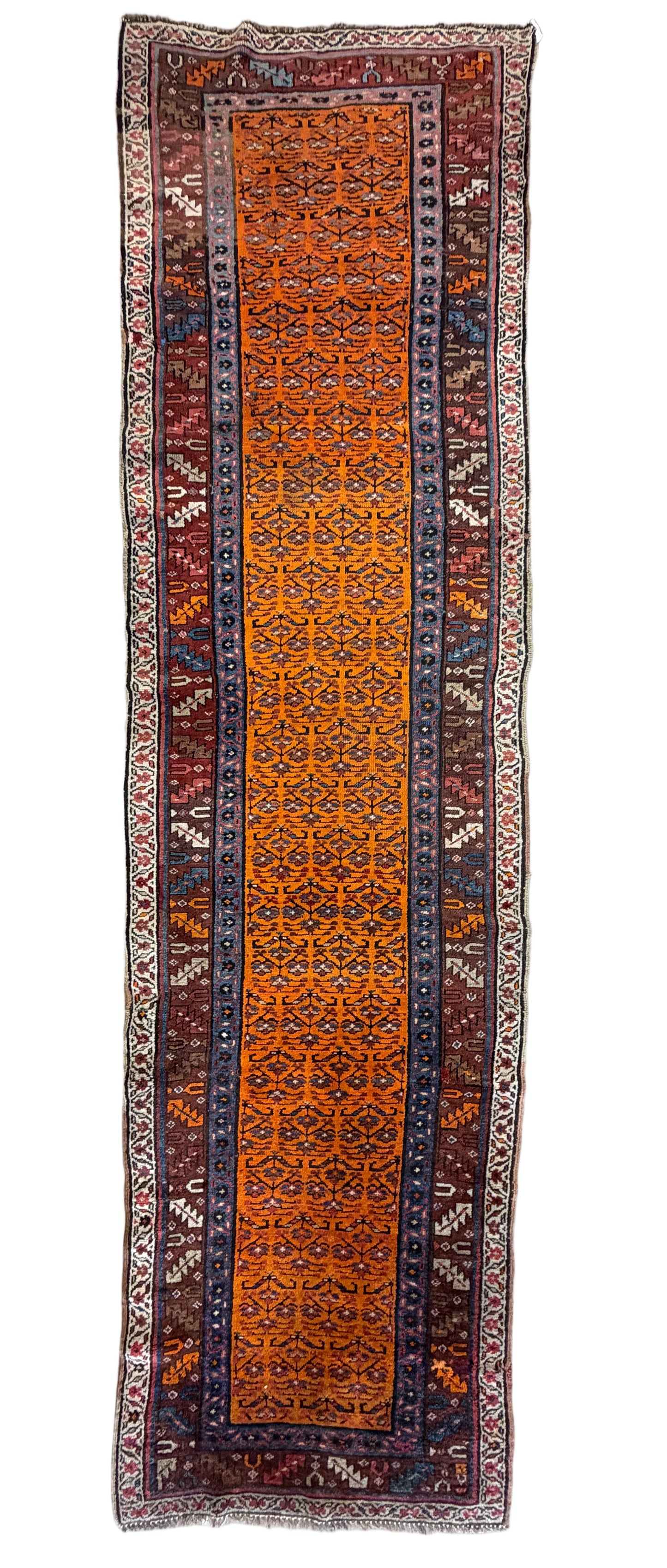 Hand-Knotted Heriz Runner - 3’3”x16’8”