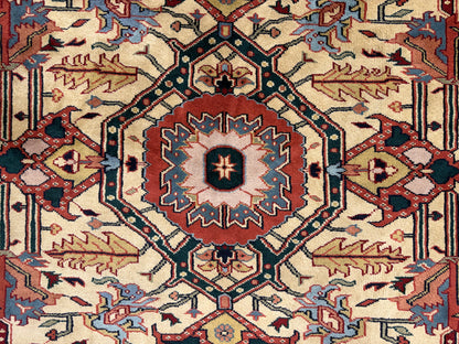 8’x9’11” Hand-Knotted Wool IndoHeriz Area Rug