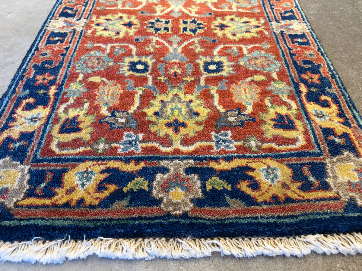 Hand-Knotted IndoHeriz Rug - 2’x3’