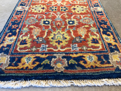 Hand-Knotted IndoHeriz Rug - 2’x3’