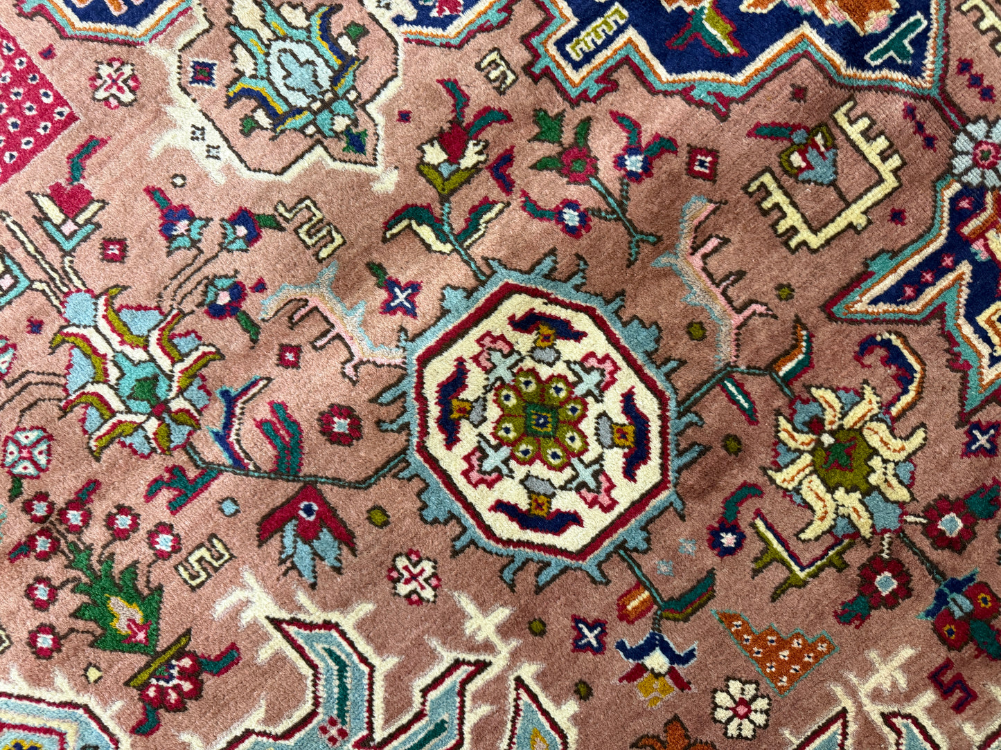 9’8”x13’ Hand-Knotted Persian Tabriz Area Rug