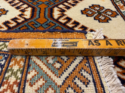 Hand-Knotted Bokhara Rug - 2’2”x3’1”