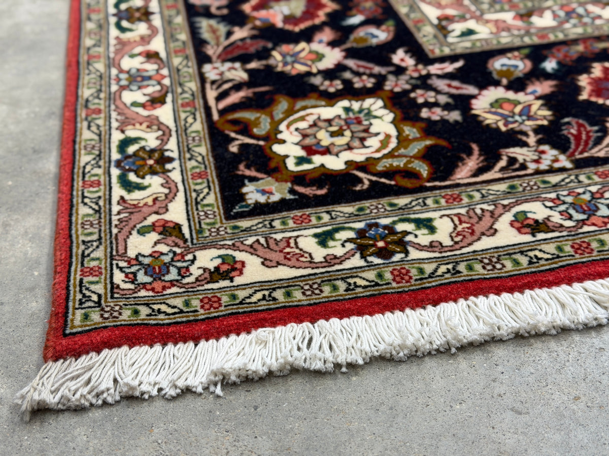 Hand-Knotted 60 Raj Persian Tabriz Rug - 6'7"x9'10"