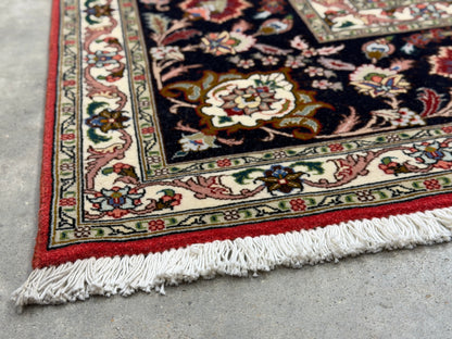 Hand-Knotted 60 Raj Persian Tabriz Rug - 6'7"x9'10"