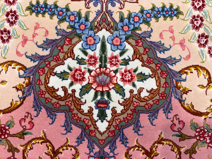 Hand-Knotted 80 Raj Persian Tabriz Rug - Signed Benam - 9’8”x13’8”