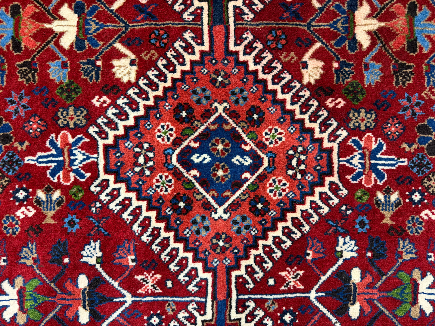 Hand-Knotted Antique Yalameh Runner - 3’4”x9’8”