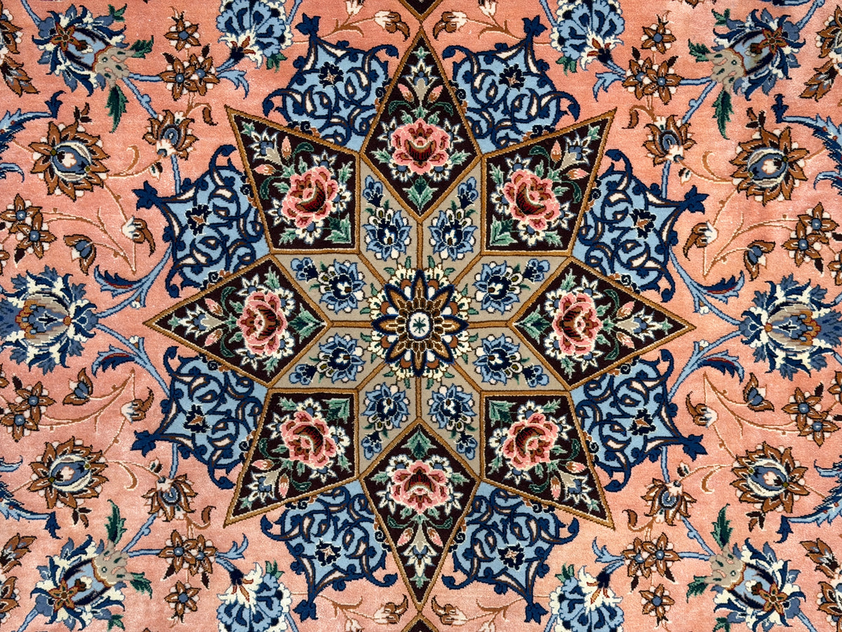 Hand-Knotted Persian Isfahan Rug - Signed Asachi - 5’x7’8”