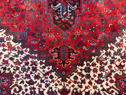 Hand-Knotted Persian Heriz Rug - 7’3”x10’3”