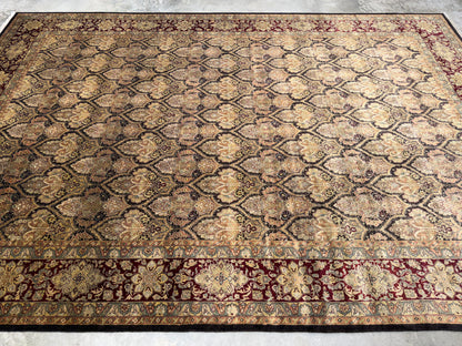 9’7”x13’11” Hand-Knotted Wool PakPersian Area Rug