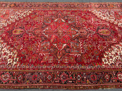 Hand-Knotted Persian Heriz Rug - 11’4”x18’10”