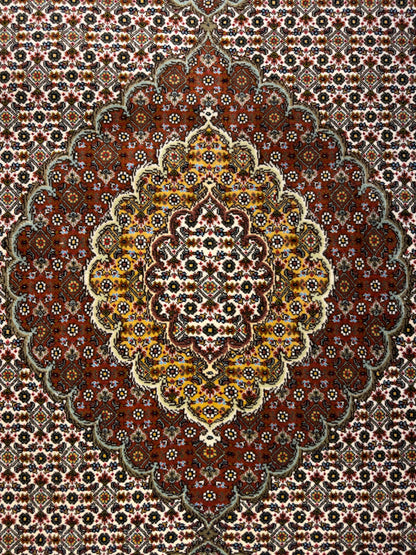 Hand-Knotted Persian Tabriz Mahi Rug - 5'2"x6'4"