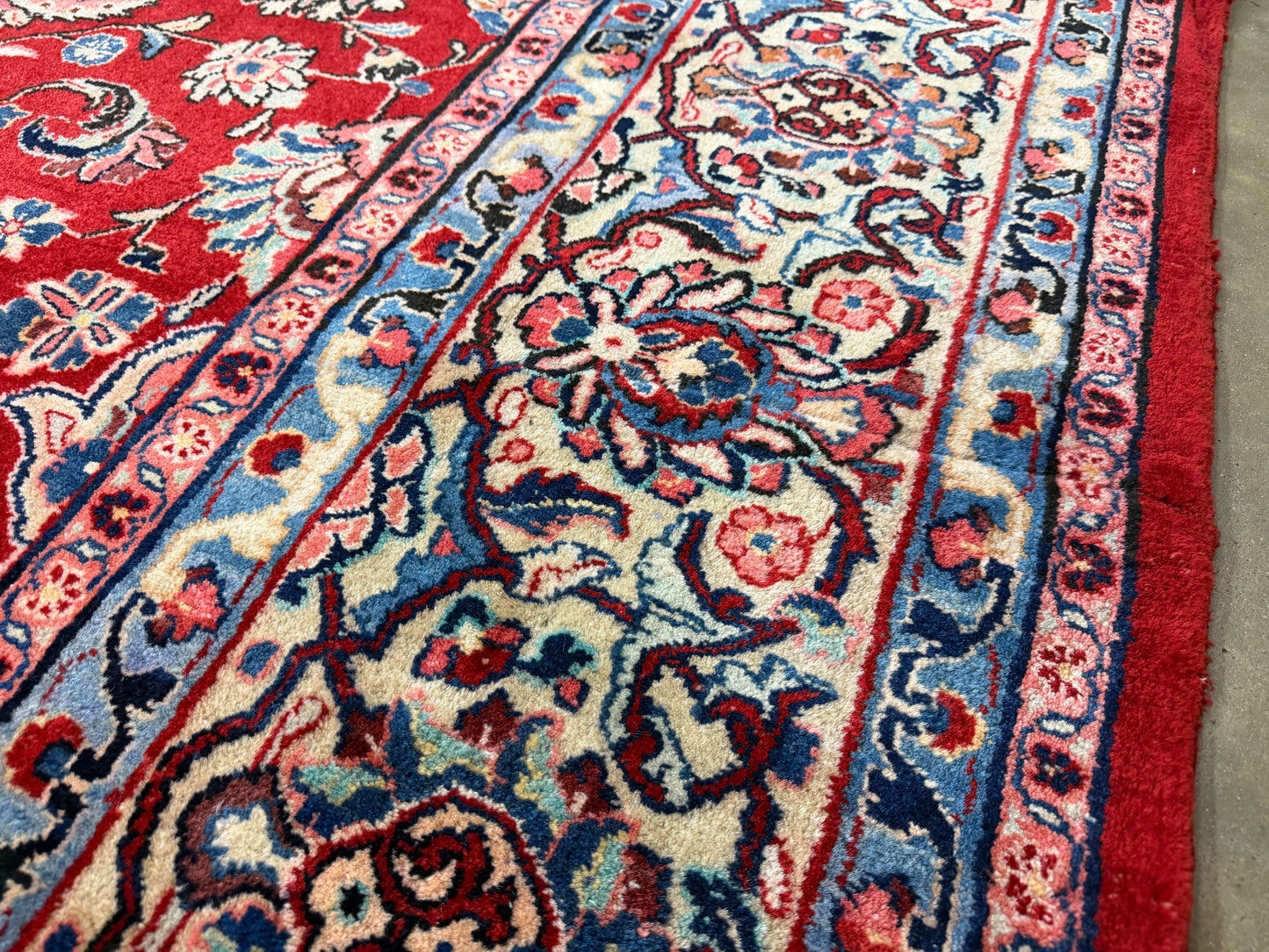 Hand-Knotted Persian Sarouk Rug - 9’6”x12’9”