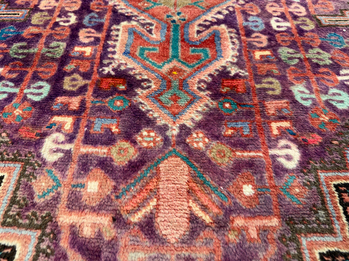 Hand-Knotted Persian Nahavand Rug - 4'2"x7'7"