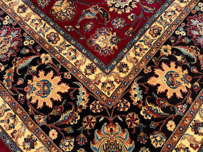 Hand-Knotted Persian Mashad Rug - Signed Hashemi - 9’11”x13’