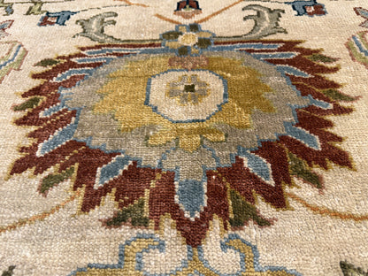 8’x9’10” Hand-Knotted Wool IndoMahal Area Rug