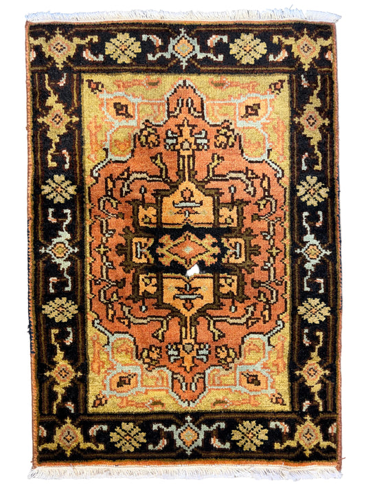 Hand-Knotted IndoHeriz Rug - 2’x3’