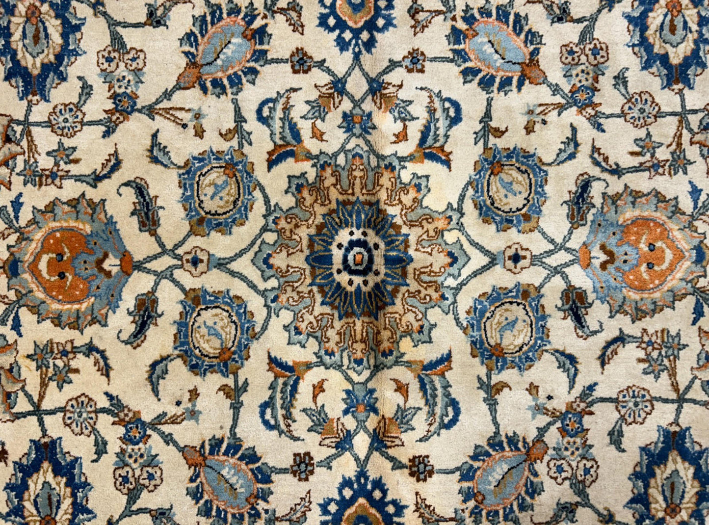 10’4”x15’2” Hand-Knotted Wool All-over Kashane Area Rug - Handmade Carpet 10x15