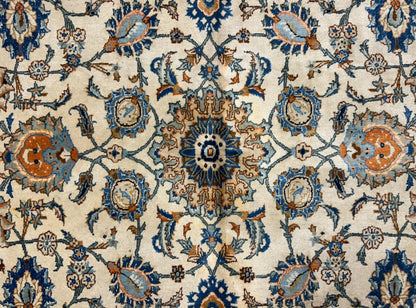 10’4”x15’2” Hand-Knotted Wool All-over Kashane Area Rug - Handmade Carpet 10x15