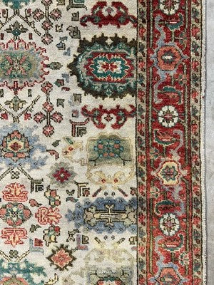 4’x6’ Hand-Knotted All-over Wool Mahal Rug - Traditional Oriental  Area Carpet