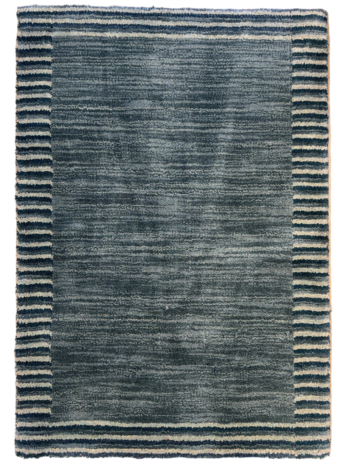 Hand-Knotted Carved Gabbeh Rug - 2’x3’