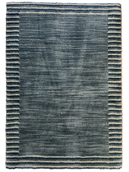 Hand-Knotted Carved Gabbeh Rug - 2’x3’