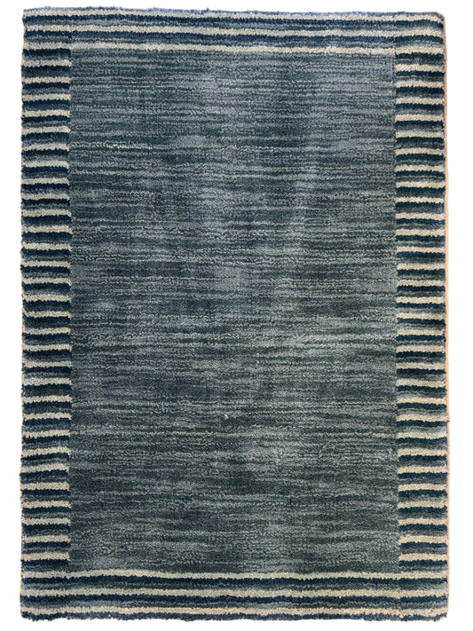 Hand-Knotted Carved Gabbeh Rug - 2’x3’