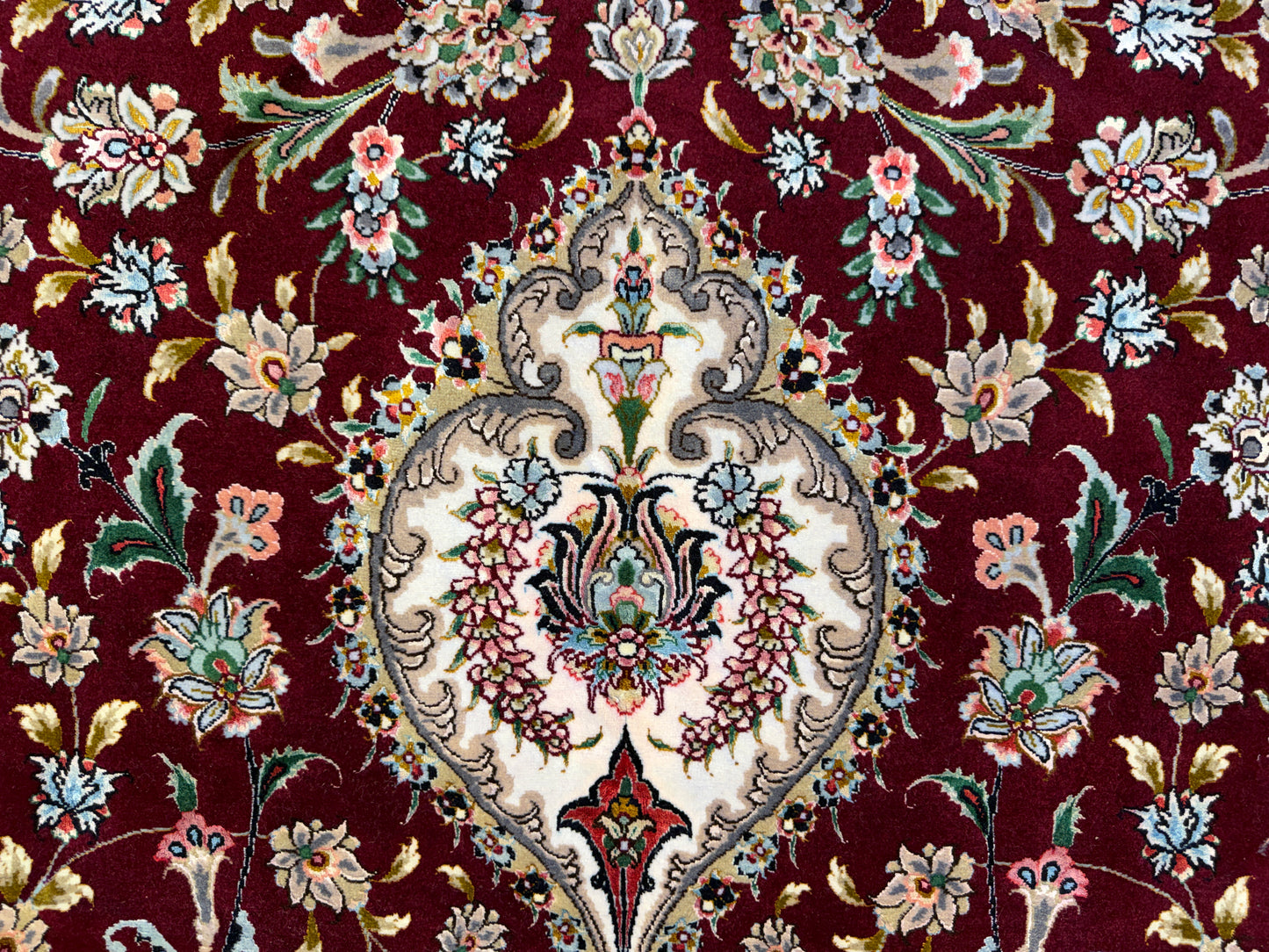 11’4”x16’6” Hand-Knotted 70 Raj Persian Tabriz Rug