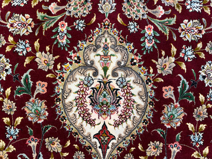 11’4”x16’6” Hand-Knotted 70 Raj Persian Tabriz Rug
