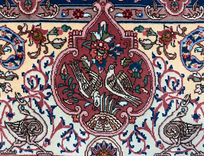 Hand-Knotted 70 Raj Persian Tabriz Pictorial Rug - 10’4”x13’3”