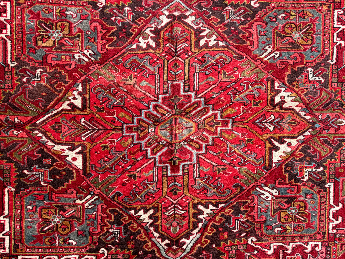 Hand-Knotted Persian Heriz Rug - 11’4”x18’10”