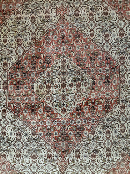 10x13-hand-knotted-antique-Persian-Tabriz-rug-bronze