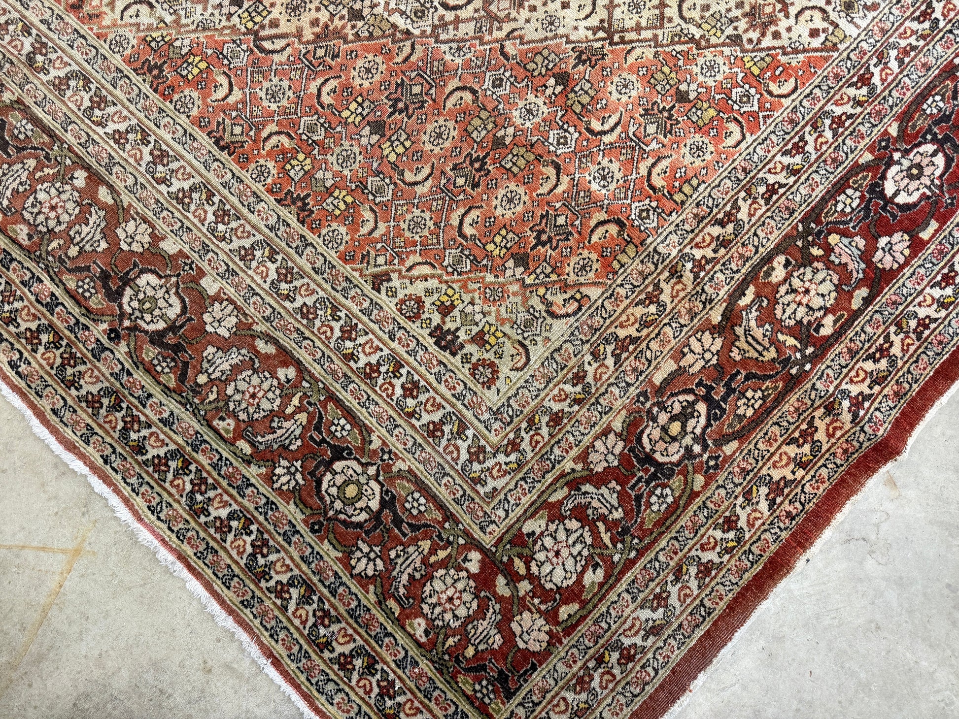 10x13-hand-knotted-antique-Persian-Tabriz-rug-bronze