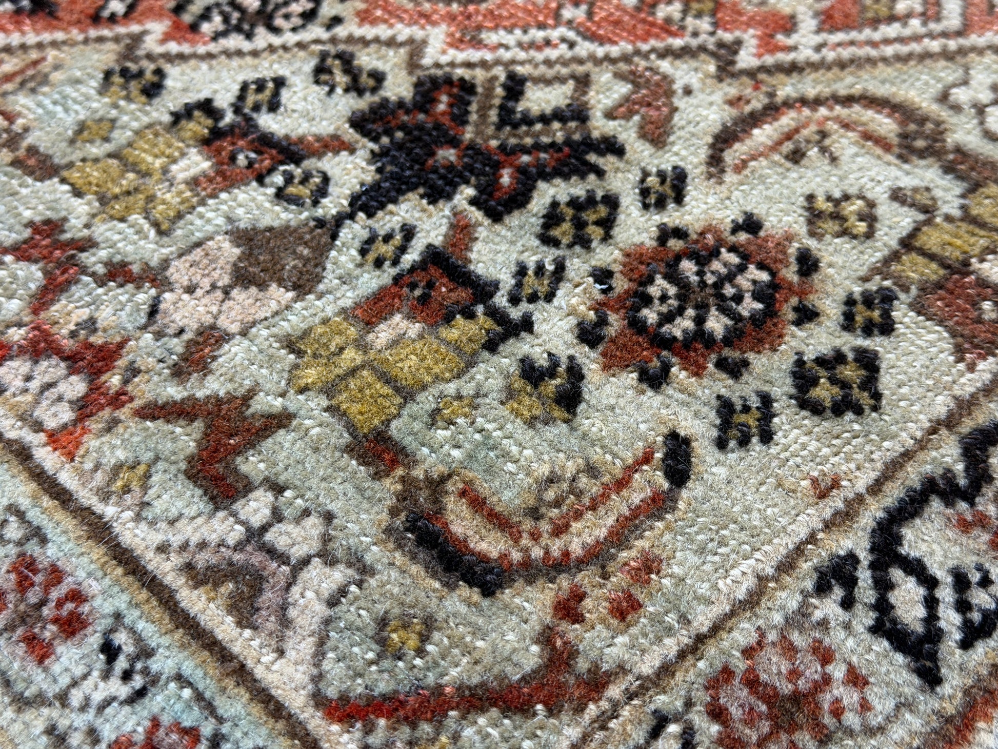 10x13-hand-knotted-antique-Persian-Tabriz-rug-bronze