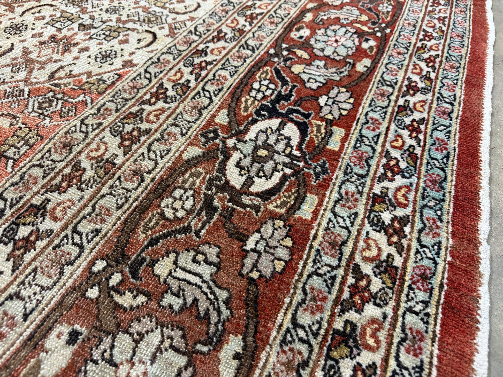 10x13-hand-knotted-antique-Persian-Tabriz-rug-bronze